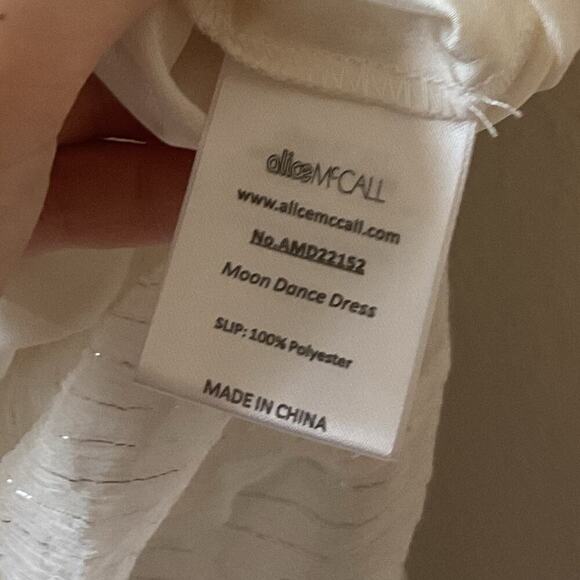 Alice McCall Moon Dance Maxi Dress in Metallic White Size 6 - Picture 9 of 12